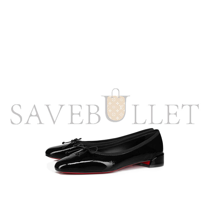 CHRISTIAN LOUBOUTIN SWEETIE JANE FLATS IN PATENT LEATHER 